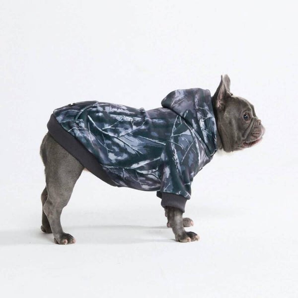 Concrete Wood Dog Hoodie – Asfalt