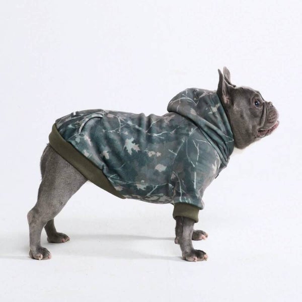 Concrete Wood Dog Hoodie– Hout