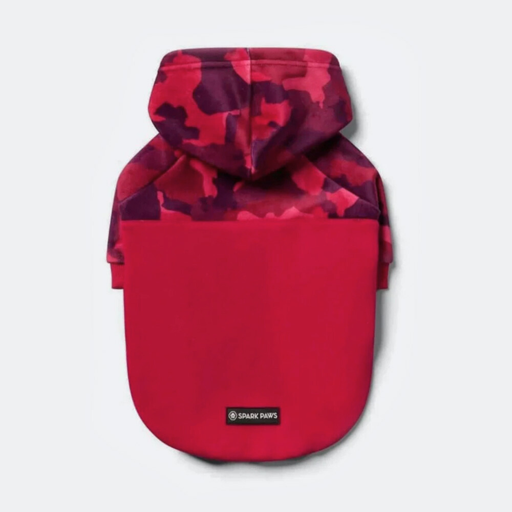 Fushia Camo Hondenhoodie