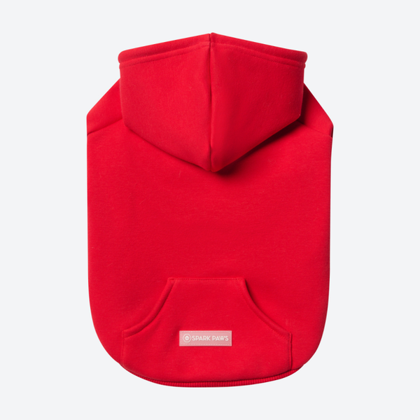 Essentiële hoodie voor honden - Karmozijnrood