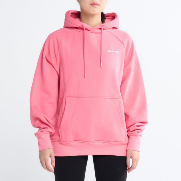Essentiële menselijke hoodie - Poederroze