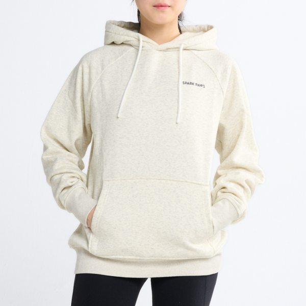 Essentiële menselijke hoodie - Oatmeal Heather