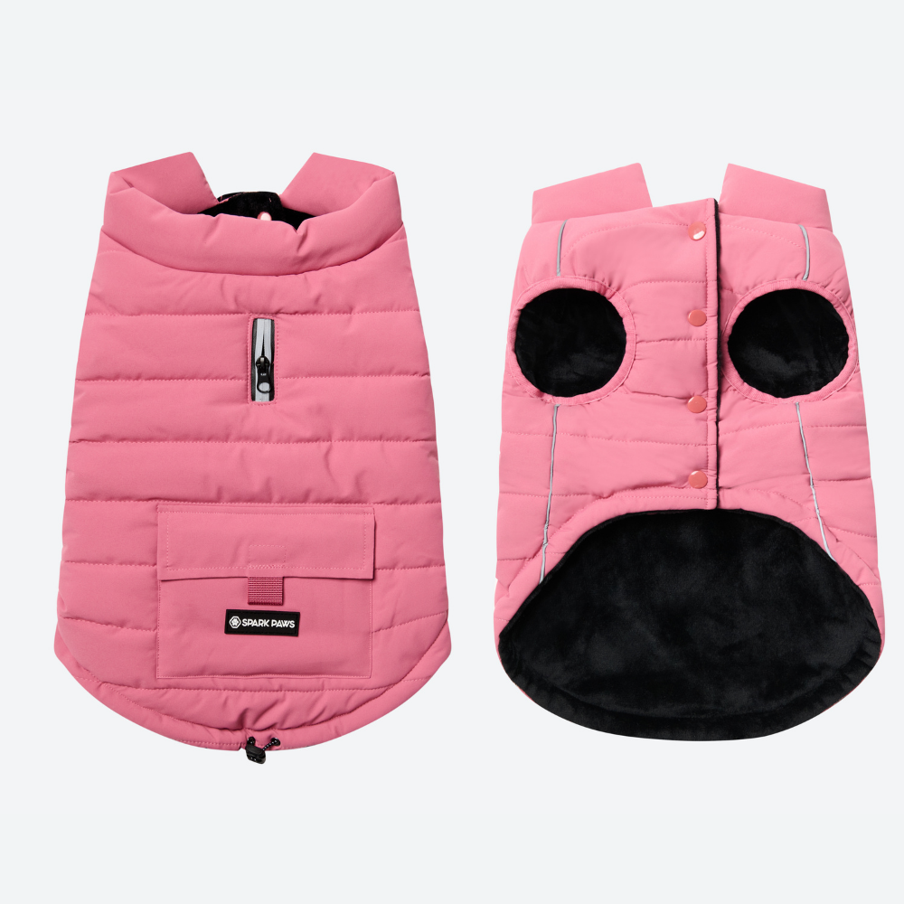 WarmShield waterbestendige jas - Oudroze