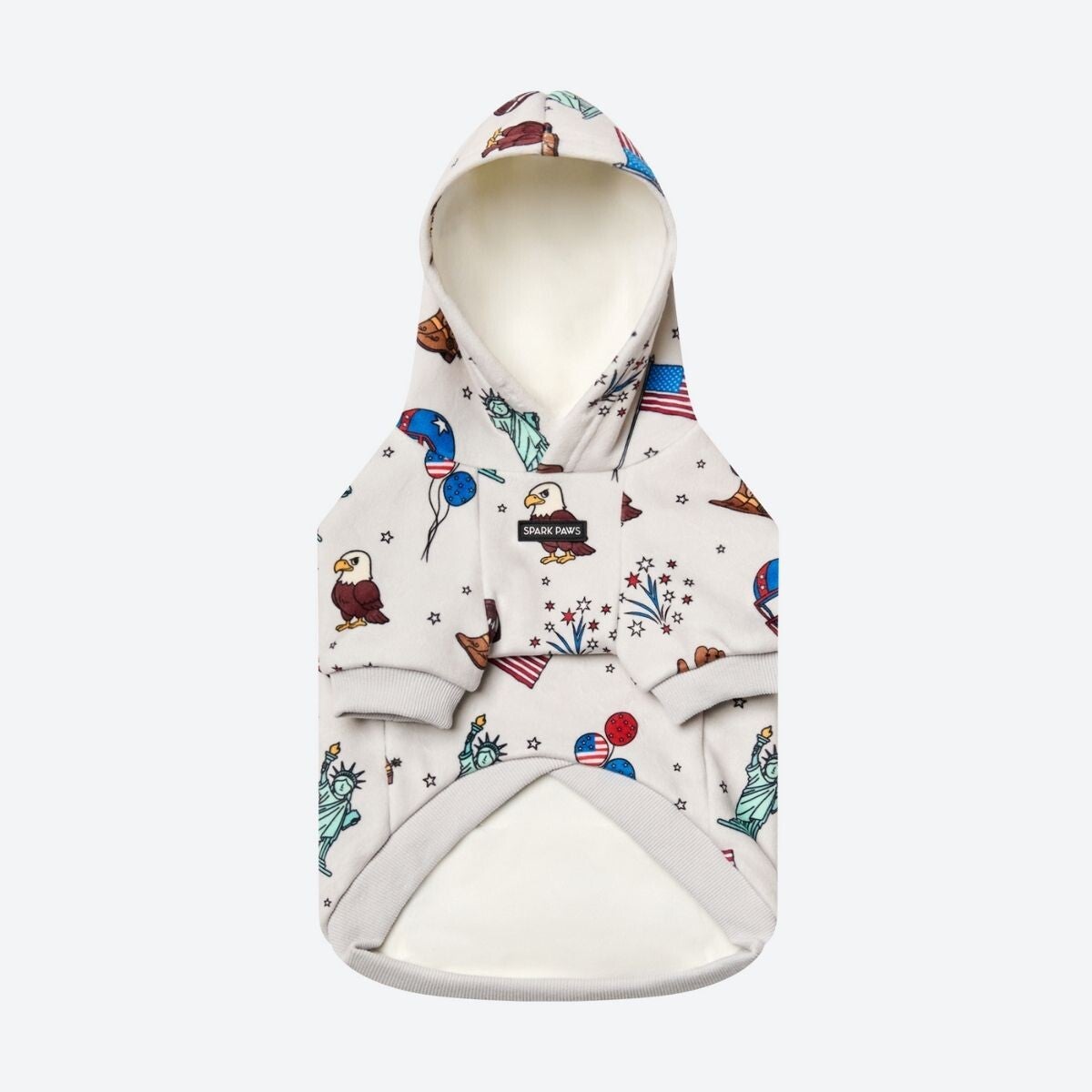 De VS honden-hoodie – Grijs