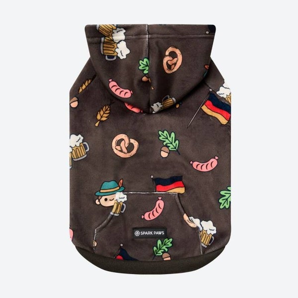 De Duitsland hoodie voor mensen – Donkerbruin