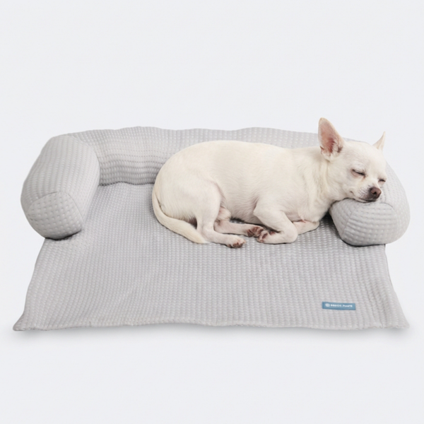 Frostcore™ Koelende hondenmand & bankhoes - Wafelgrijs
