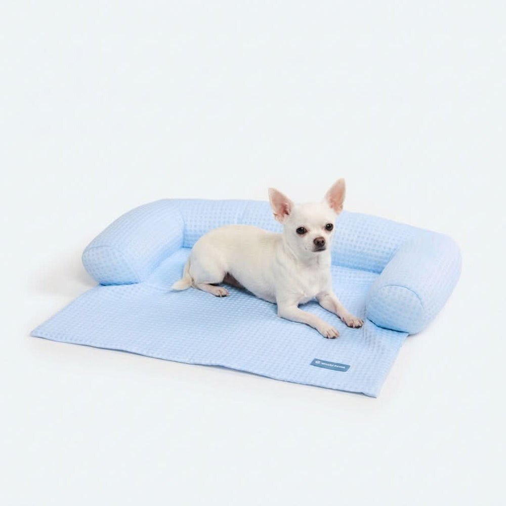Frostcore™ Koelende hondenmand & bankhoes - Wafelblauw