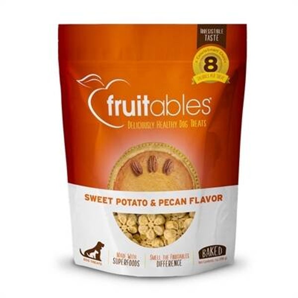 Fruitables Zoete Aardappel/Pecan Hondenkoekjes (198 GR)