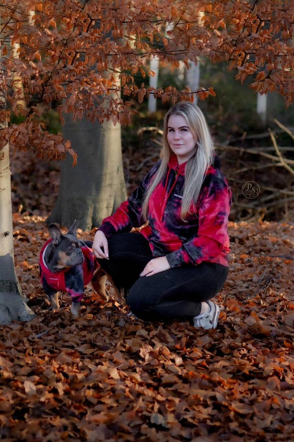 Spark Paws official human hoodie - Red / Black