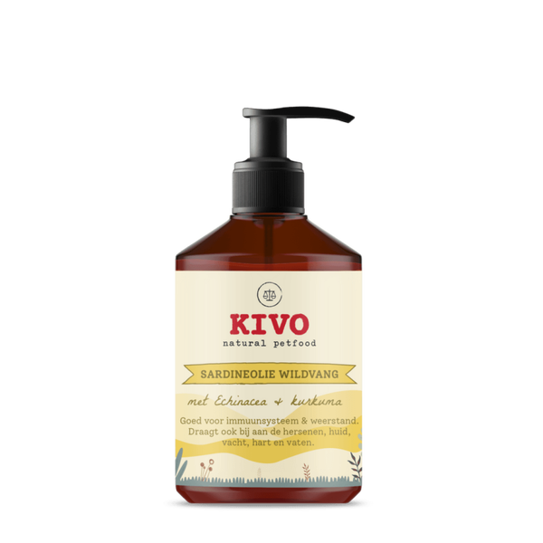 Sardine olie met ECHINACEA & KURKUMA een boost voor het immuunsysteem. 500ml