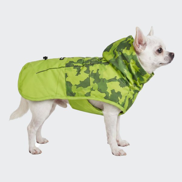 Breatheshield™ Hondenregenjas - Camo Lime