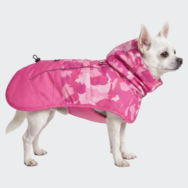 Breatheshield™ Hondenregenjas - Camo Roze