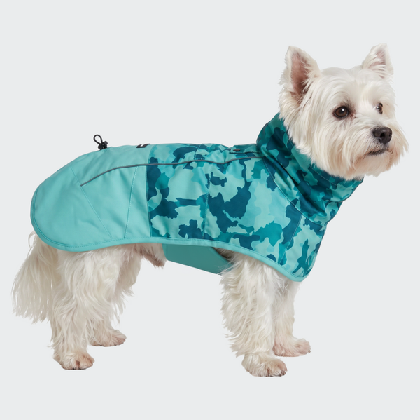 Breatheshield™ Hondenregenjas - Camo Teal