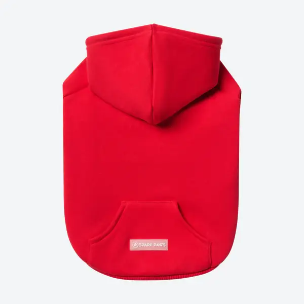 Essential Dog Hoodie - Karmozijnrood