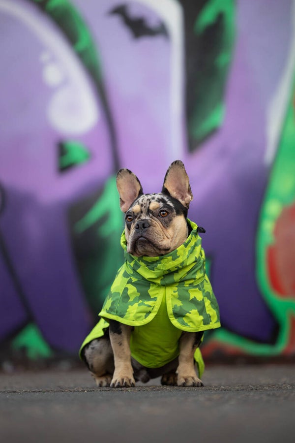 Breatheshield™ Hondenregenjas - Camo Lime