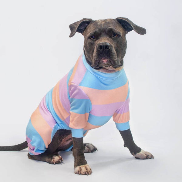 Dog pajama Gestreepte candy cotton
