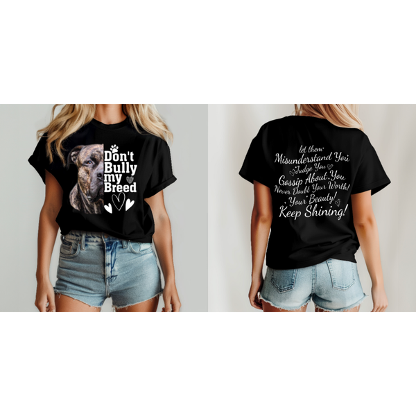 Don't bully my breed halve hoofd design+ LET them quote