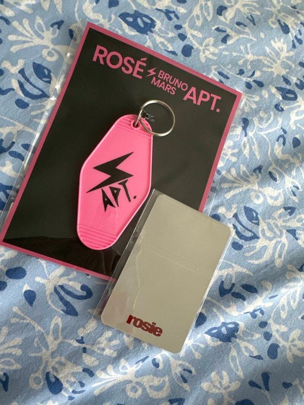 Keyring + photo rose