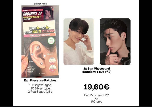 ATEEZ Ear San + 2 pics