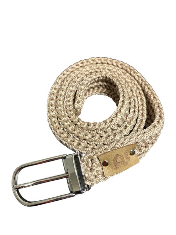 AV Bag - Beige Crochet Belt