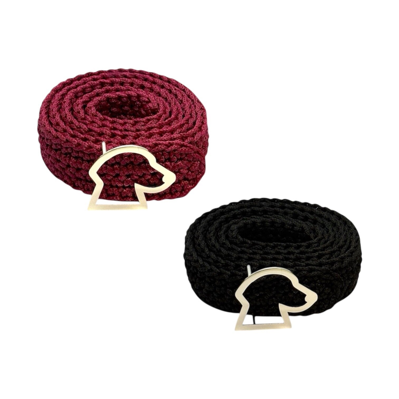 Customizable Handmade Crochet Belt with Labrador Buckle