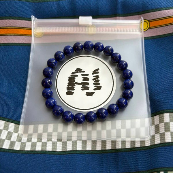 Lapis Lazuli Stone Bracelet – Natural Gemstone Beaded Bracelet