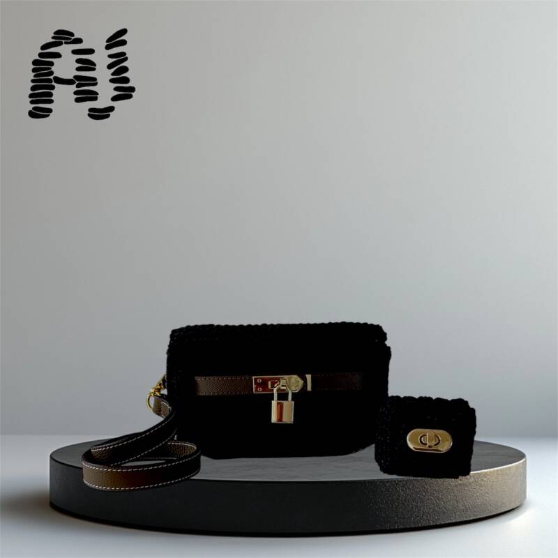 Elegante Häkeltasche - Luxury Crochet Bag - AV bag creations