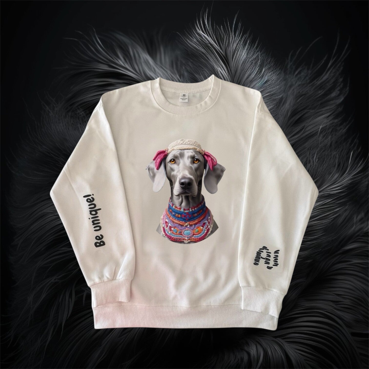 Printed Sweatshirt - Weimaraner