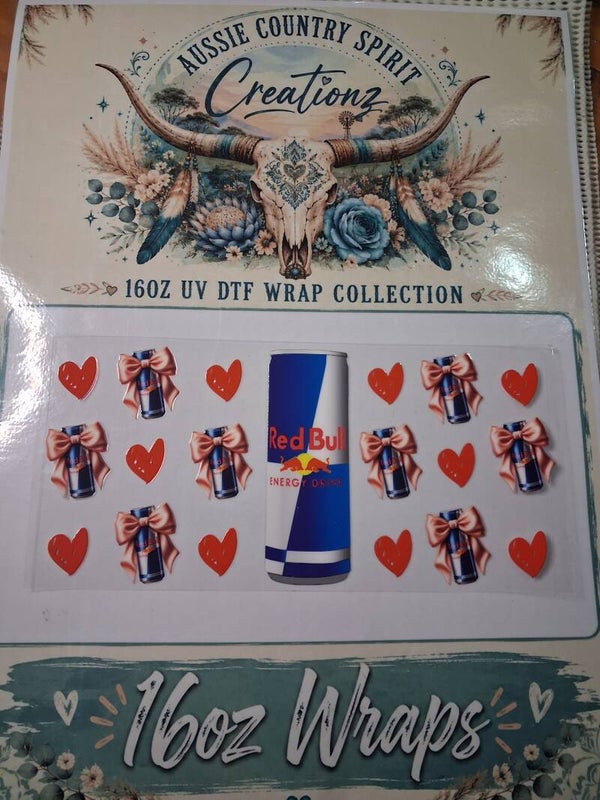 Redbull with bows