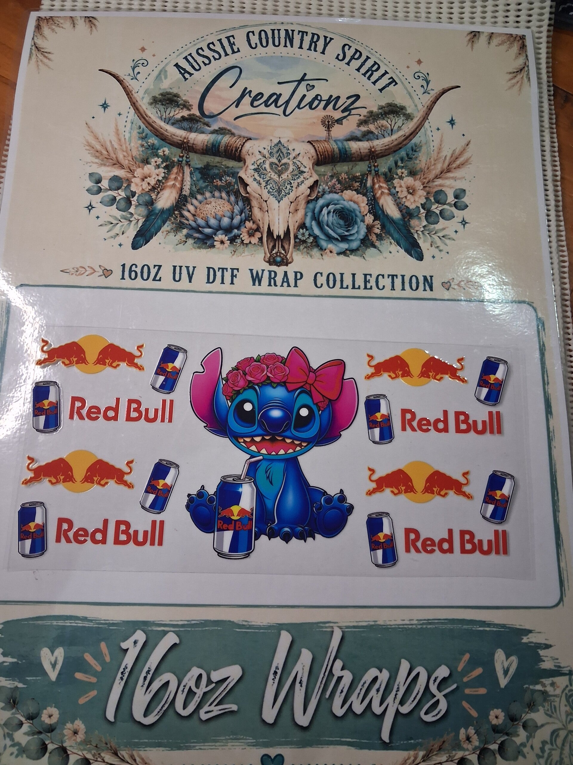 Redbull Stitch original 💙 ❤️