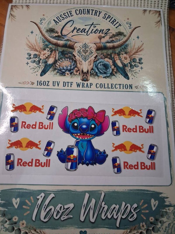 Redbull Stitch original 💙 ❤️