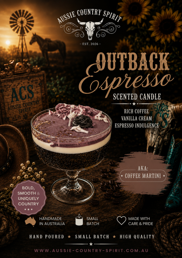 ☕ Outback Espresso Coffee Martini Scented Candle SET