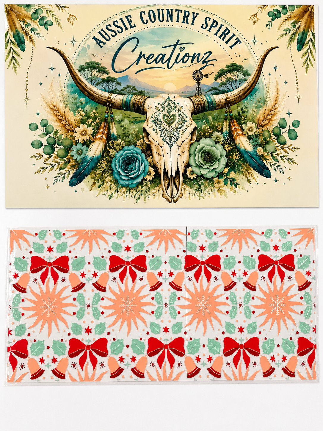 Bows And Flowers- Christmas
