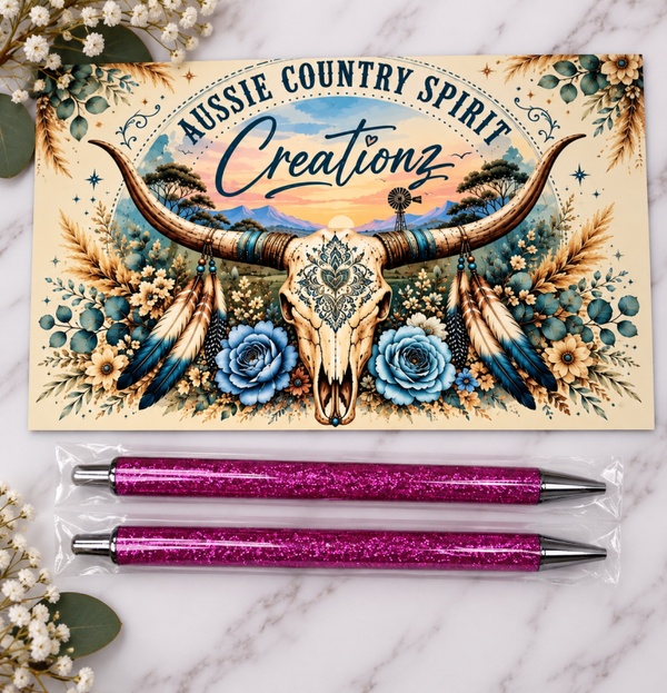 Dark purple Glitter Pen 🖋️