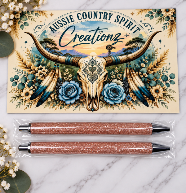 Blush pink Glitter pen 🖋️