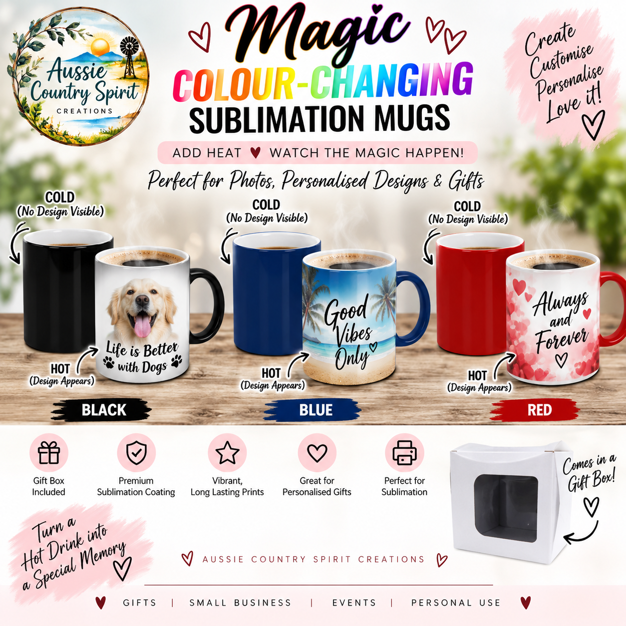 Sublimation- magic mugs