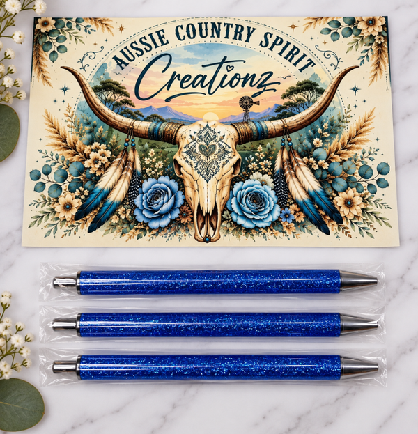 Royal Blue 💙 Glitter Pen 🖋️