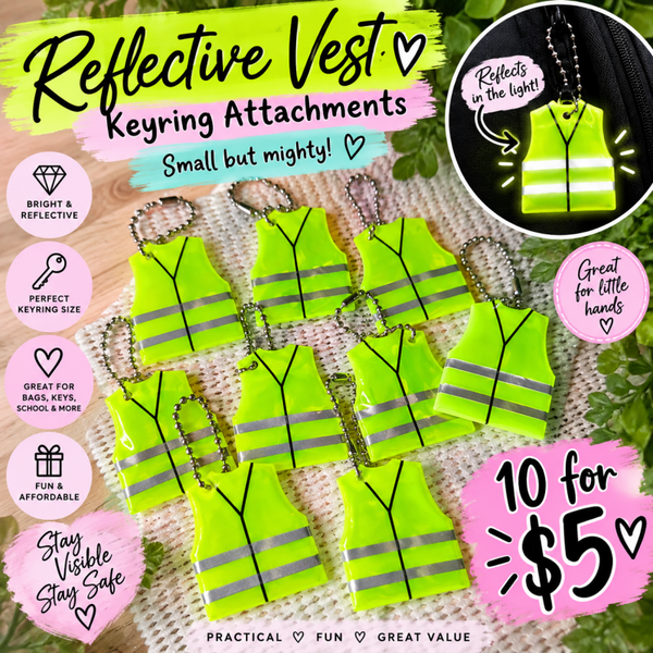 Reflective vest keyring attachments 🦺