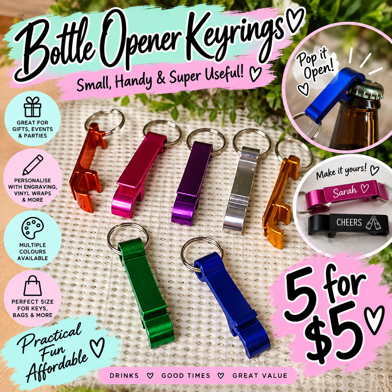 Bottle opener keyring 🗝️