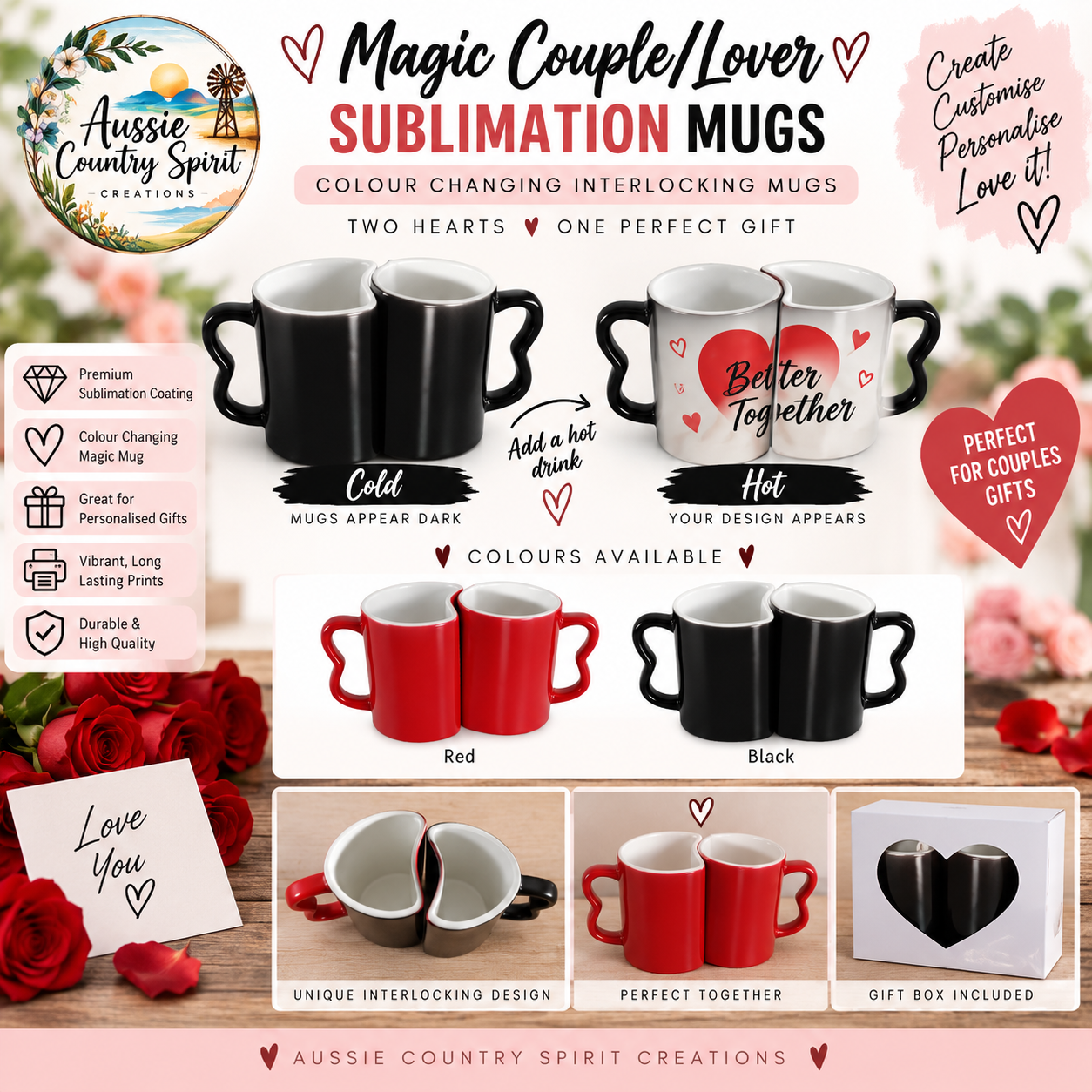 Sublimation- Magic couple mugs