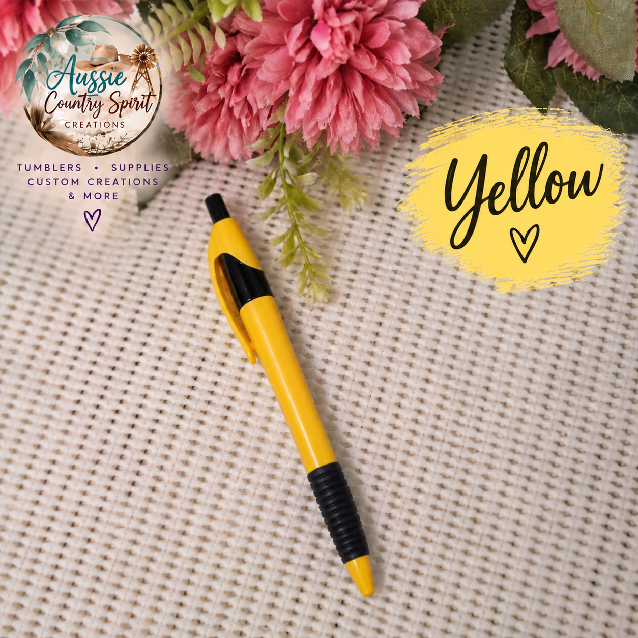 Yellow Click pen 💛
