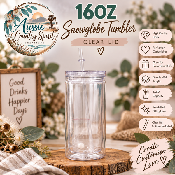16 Oz snowglobe ❄️