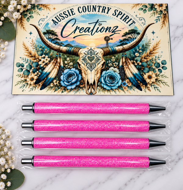 Hot Pink Glitter Pen 🖋️