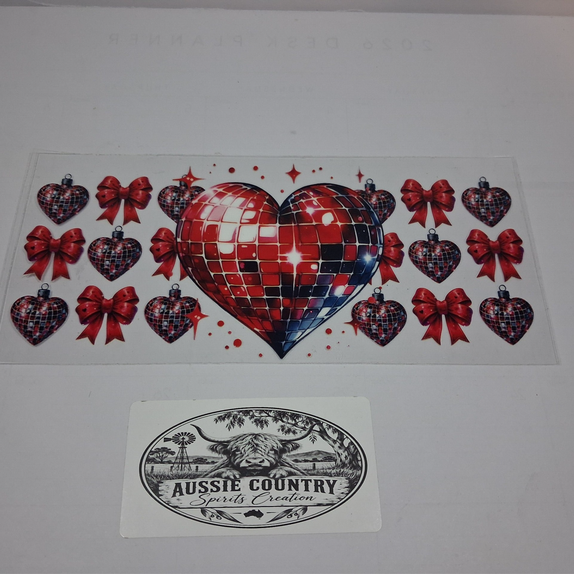 Red hearts and disco ball ❤️