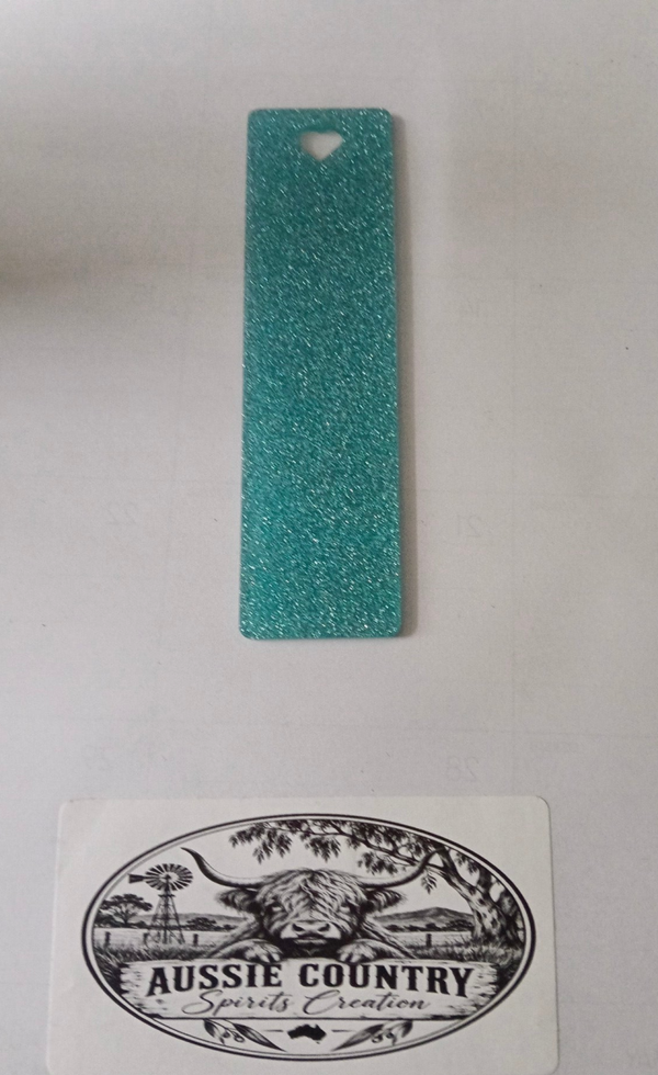 Bookmarks- sparkly teal