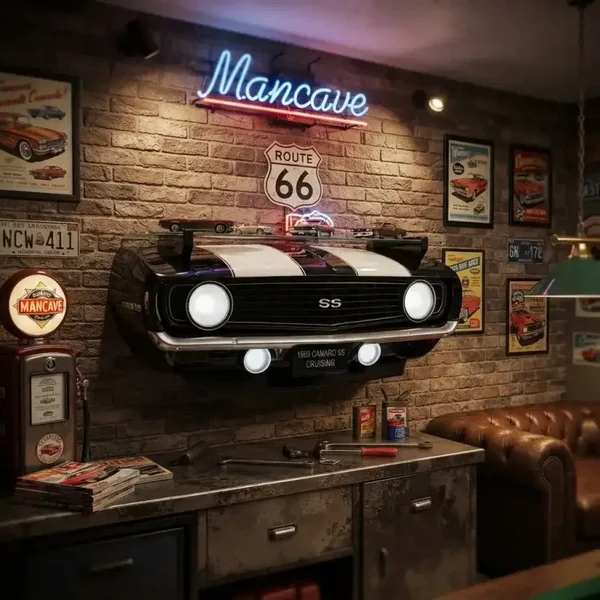 1969 Chevrolet Camaro SS Front End Wall Shelf Black
