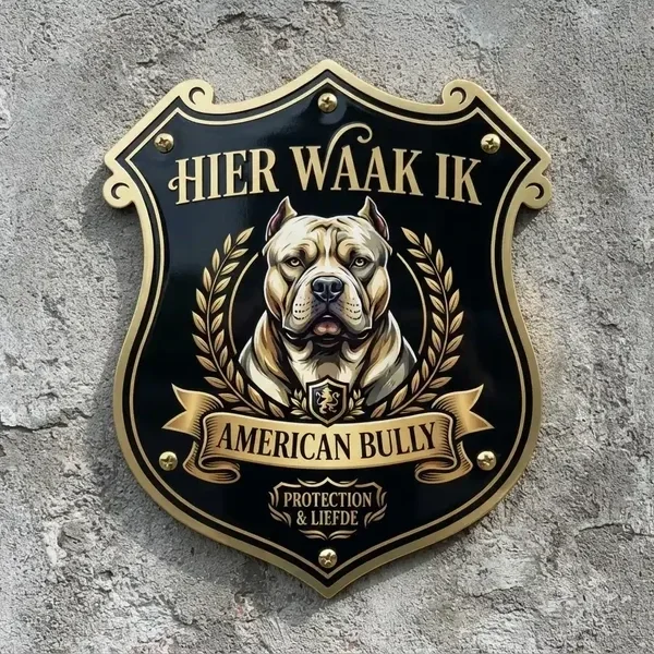 Acryl American Bully waakbord - 15 designs
