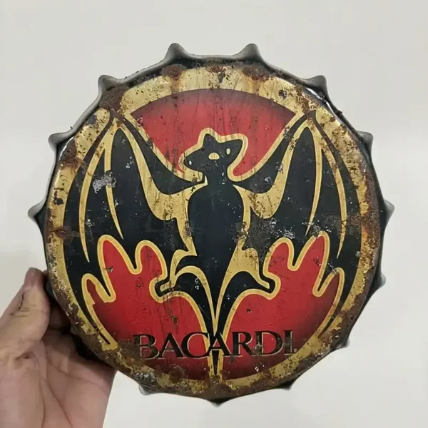 Bacardi Flesdop Metalen Bord 2eHands