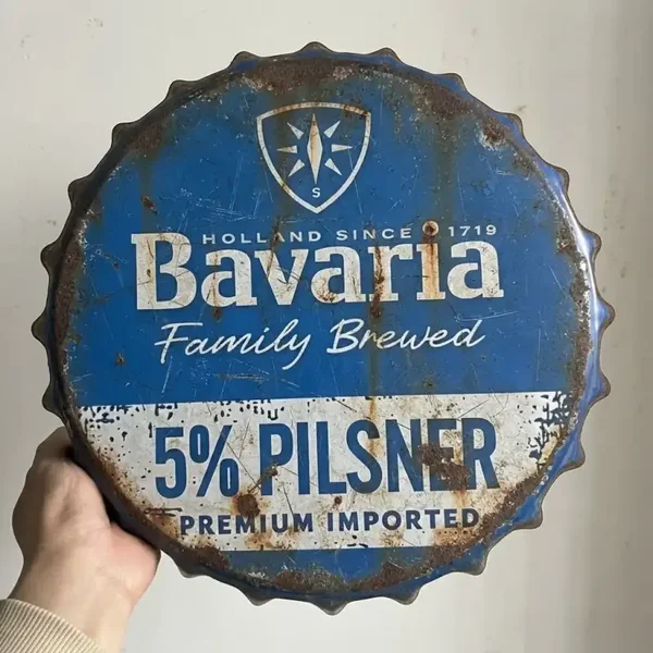 Pilsner Kroonkurk Metalen Bord (2e hands)