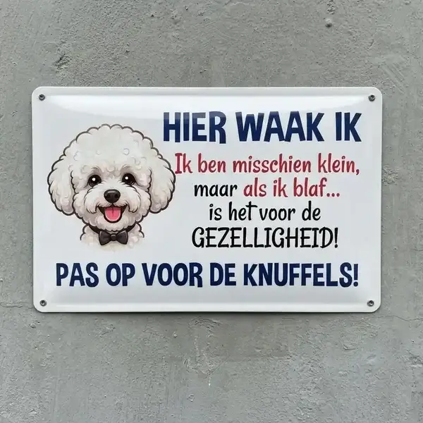 Waakbord Bichon Frisé - 6 Designs